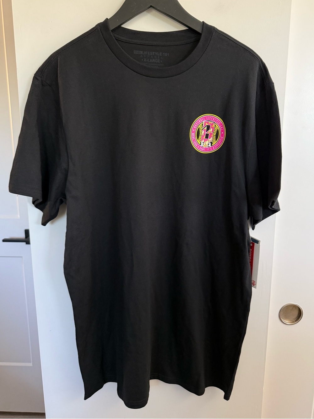 NWT Baseball Lifestyle 101 Banana Tee Size XL